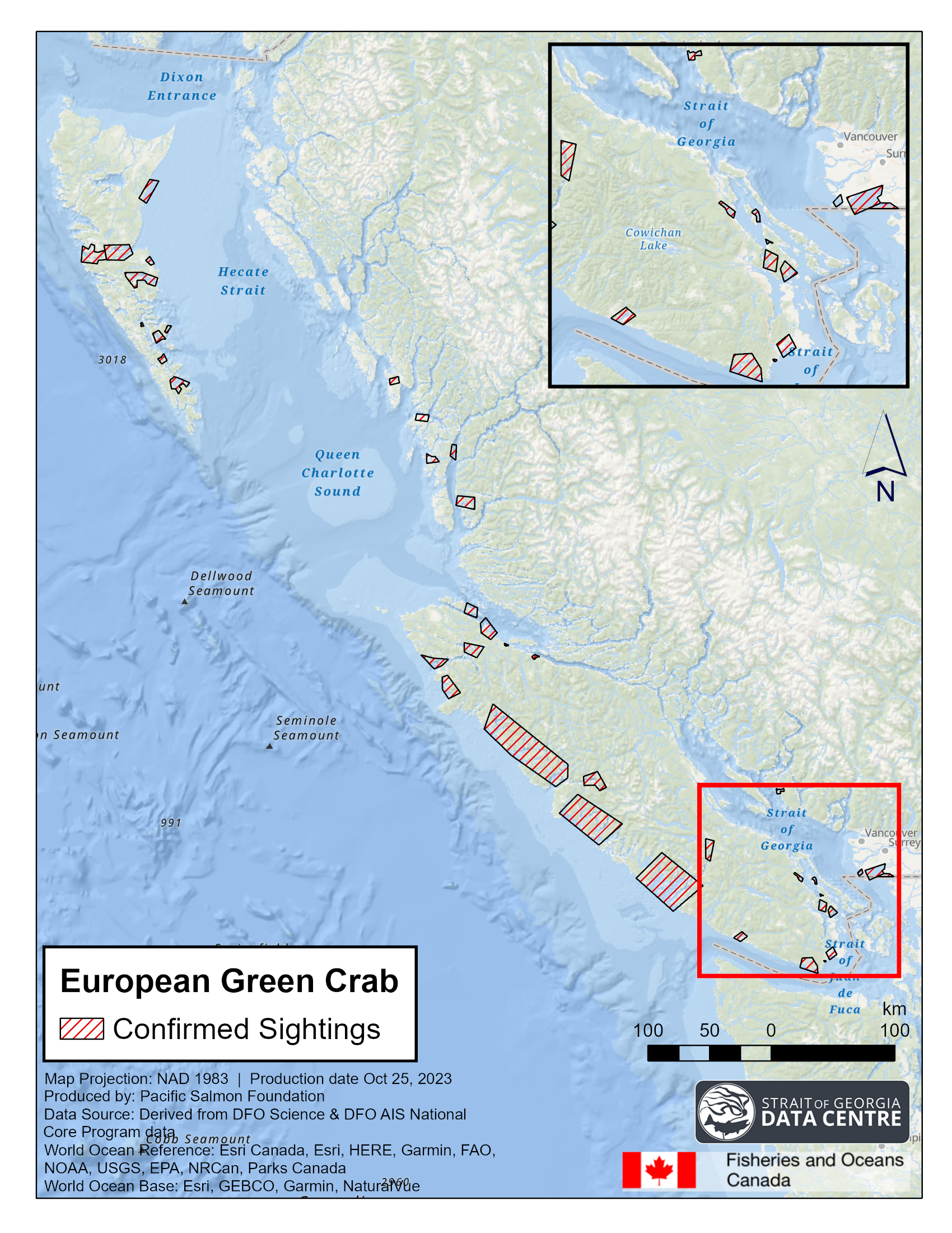 European-Green-Crab-confirmed-sightings-as-of-Oct.-2023-Strait-of-Georgia-Data-Centre